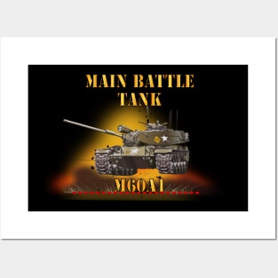 Main Battle Tank - M60A1 w Fire Posters and Art